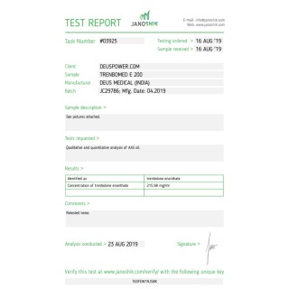 TRENBOMED E 200 (TRENBOLONE ENANTHATE) INJECTABLE STEROID IN AMPOULES Deus Medical